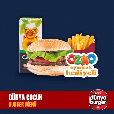 Dünya Çocuk Burger Menü