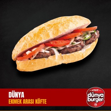 Dünya Ekmek Arası Köfte 120 gr (3 Adet Köfte)