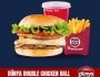 Dünya Double Chicken Ball Burger Menü